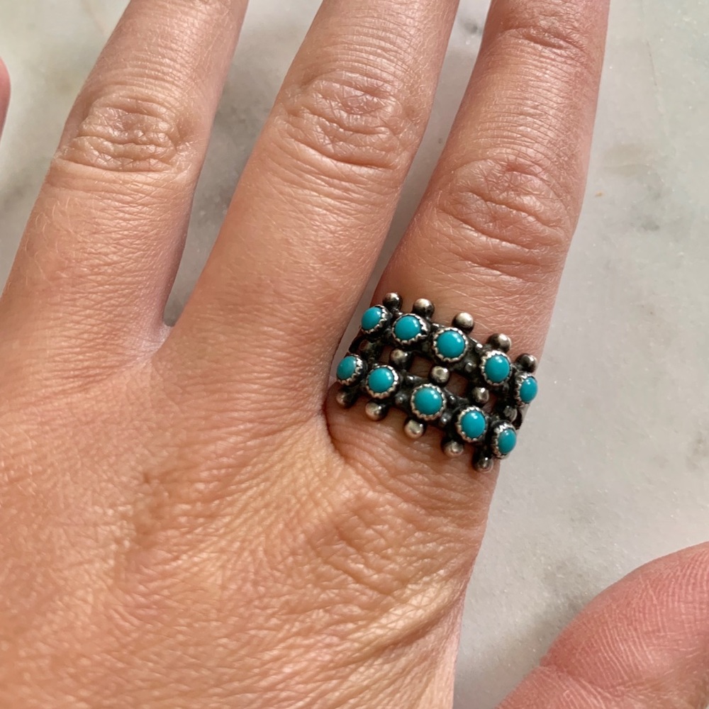 Vintage Sterling Silver & Turquoise Ring ✨